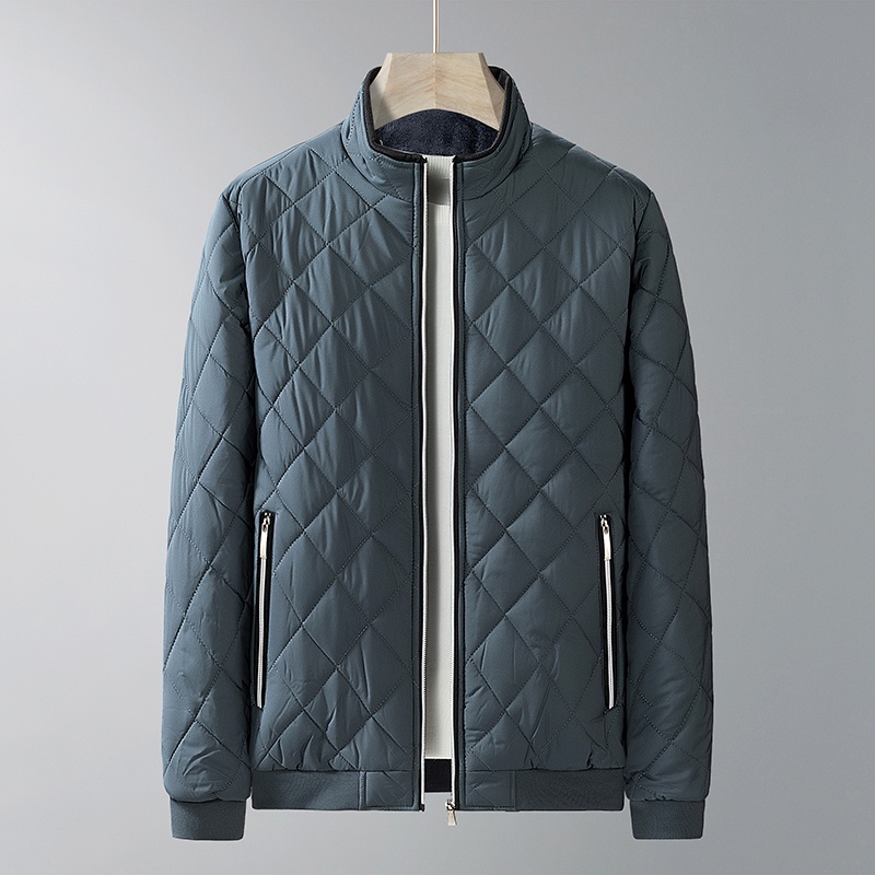Áo Khoác Phao Lót Bông Dày Cổ Đứng Thời Trang Mùa Đông Cho Nam
