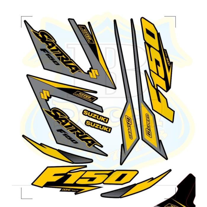 FREE SHIP + SALE SỐC +DECAL PVC 5 LỚP CHẤT LƯỢNG CAO Tem rời satria fi đen