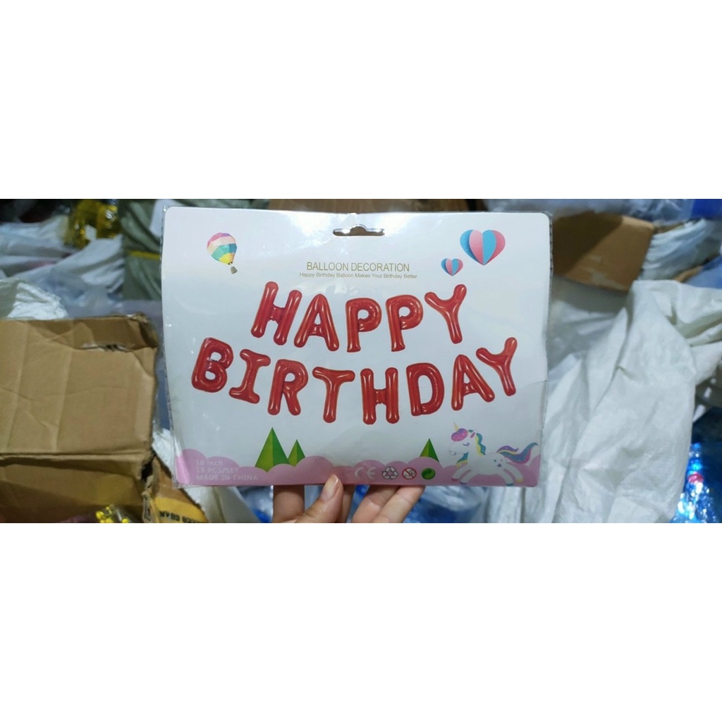 Bóng chữ Happy Birthday giá sỉ trang trí