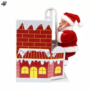 Đồ Chơi Ông Già Noel Leo Ống Khói Chui Ống Khói Sẵn Pin Có Nhạc Cho Bé