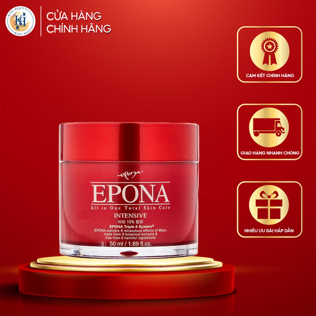 Kem Dầu Ngựa Đa Năng Dưỡng Sáng Da, Ngừa Lão Hóa Epona All In One Total Skin Care Intensive 50ml