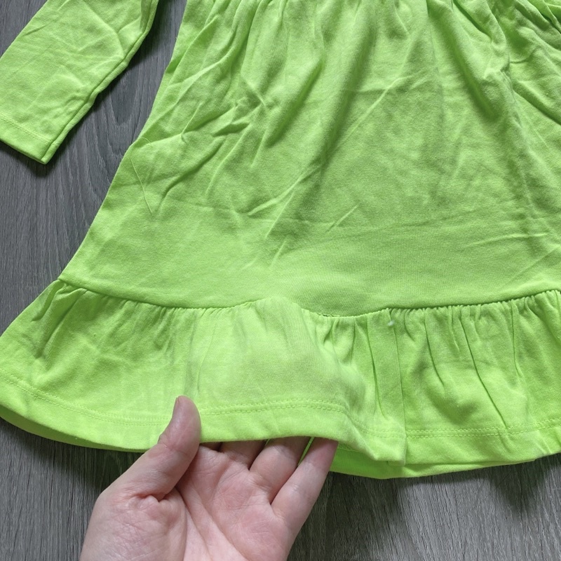 Váy cotton tay dài VNXK bé gái in hình Pony, Elsa, Minnie, Mickey, Kitty