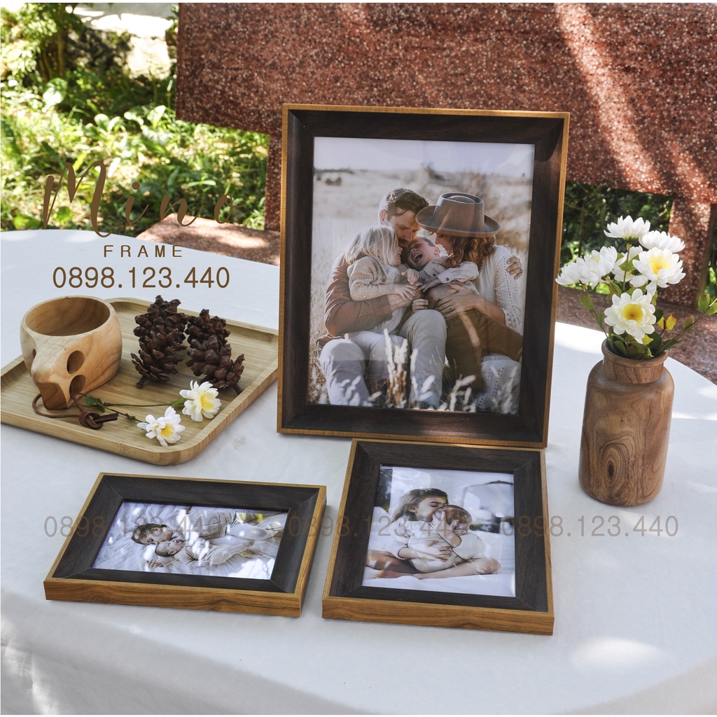 Khung Ảnh Để Bàn, Làm Quà Tặng Trang Trí Mino Frame KH03