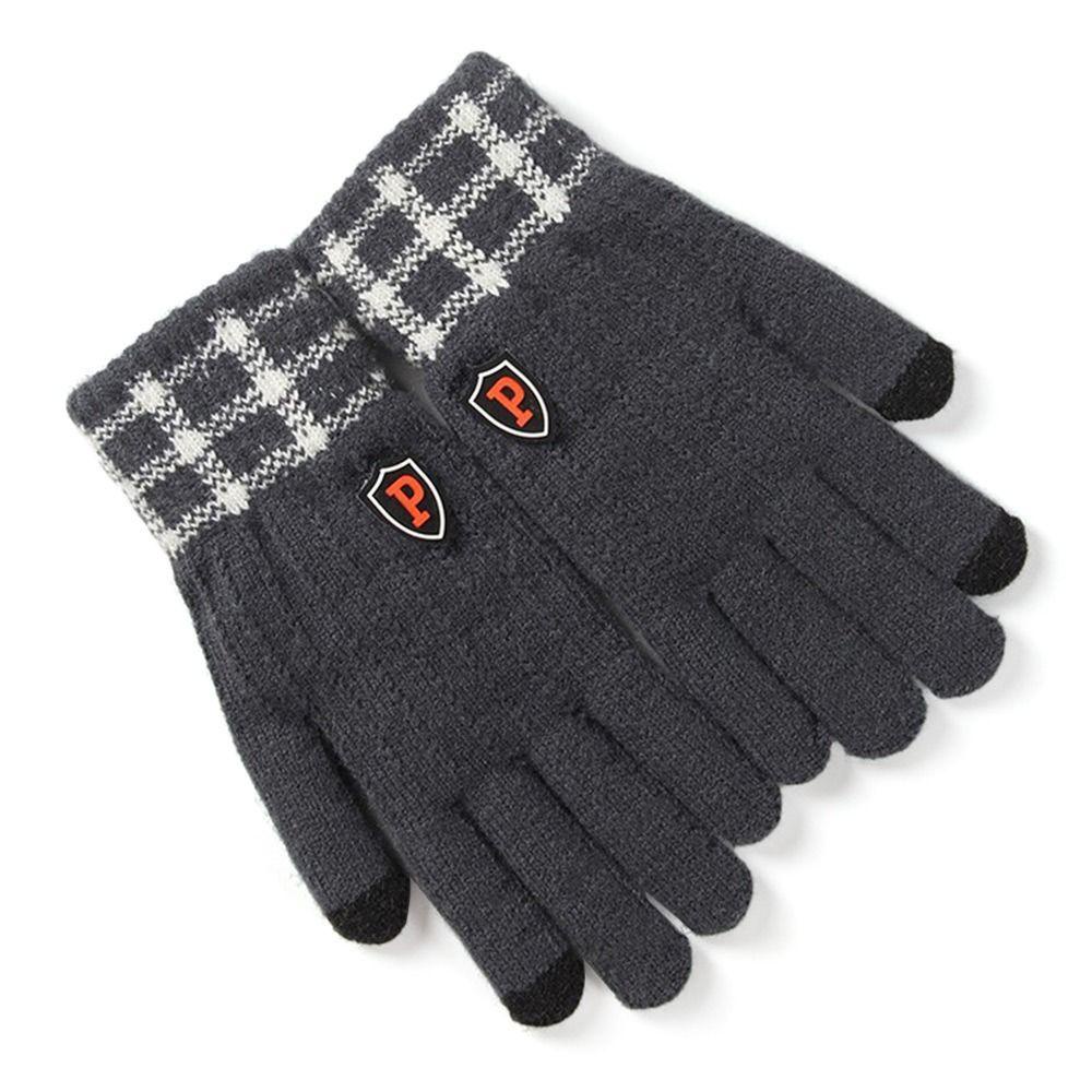 Găng Tay Giữ Ấm Cảm Ứng Màn Hình Chất Liệu Lông Cừu Dày Dặn Dành Cho Nam Giớ