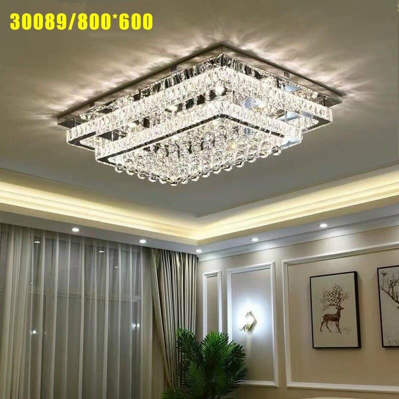 ĐÈN ỐP TRẦN PHA LÊ HÌNH CHỮ NHẬT MẪU MỚI HÀNG CAO CẤP