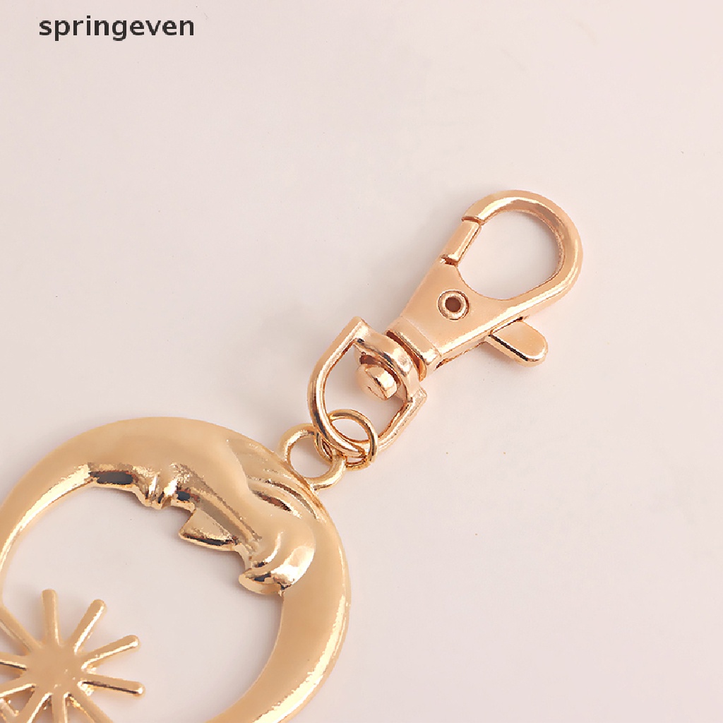 Thắt Lưng Dây Xích Mặt Hình Mặt Trăng / Mặt Trời Bằng Kim Loại Thời Trang Cho Nữ