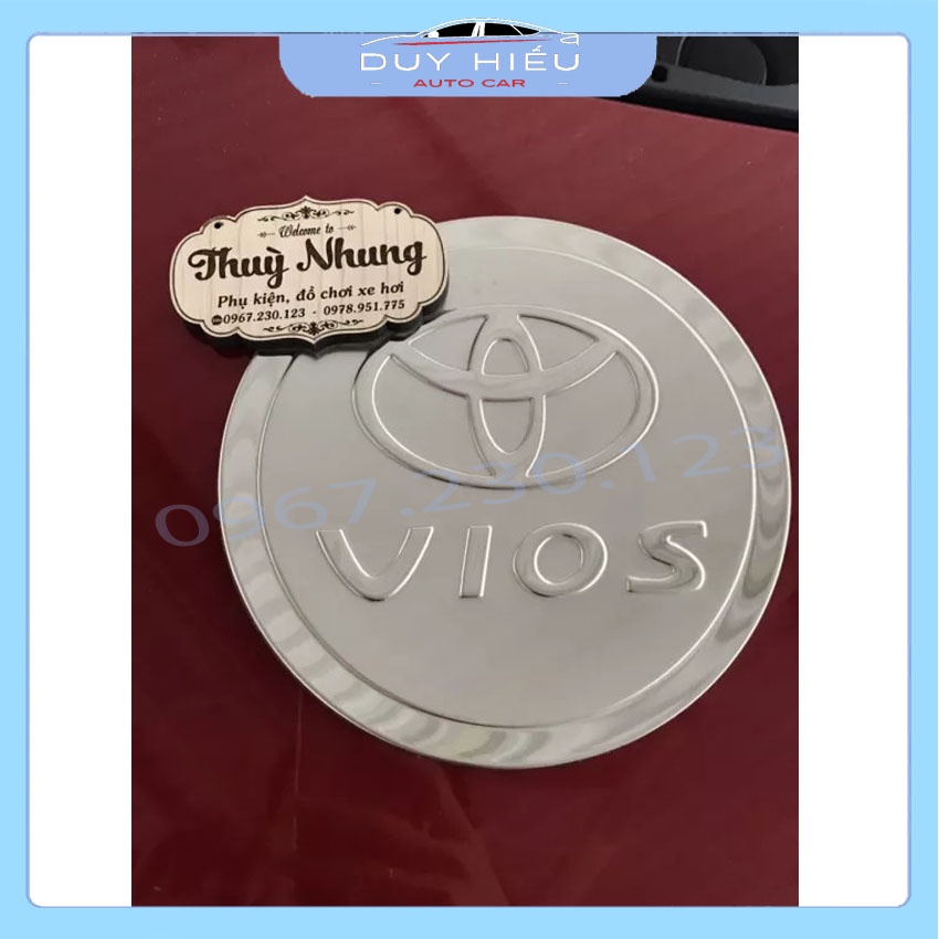 Ốp nắp xăng inox xe TOYOTA VIOS 2014-2018