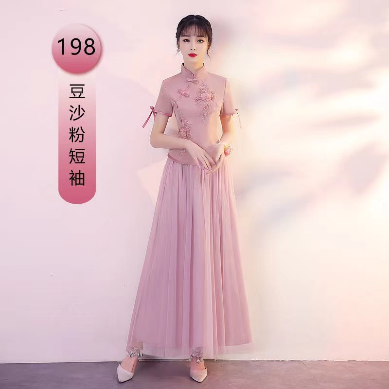 Đầm Sườn Xám plus size S-4XL Phong Cách Trung Hoa