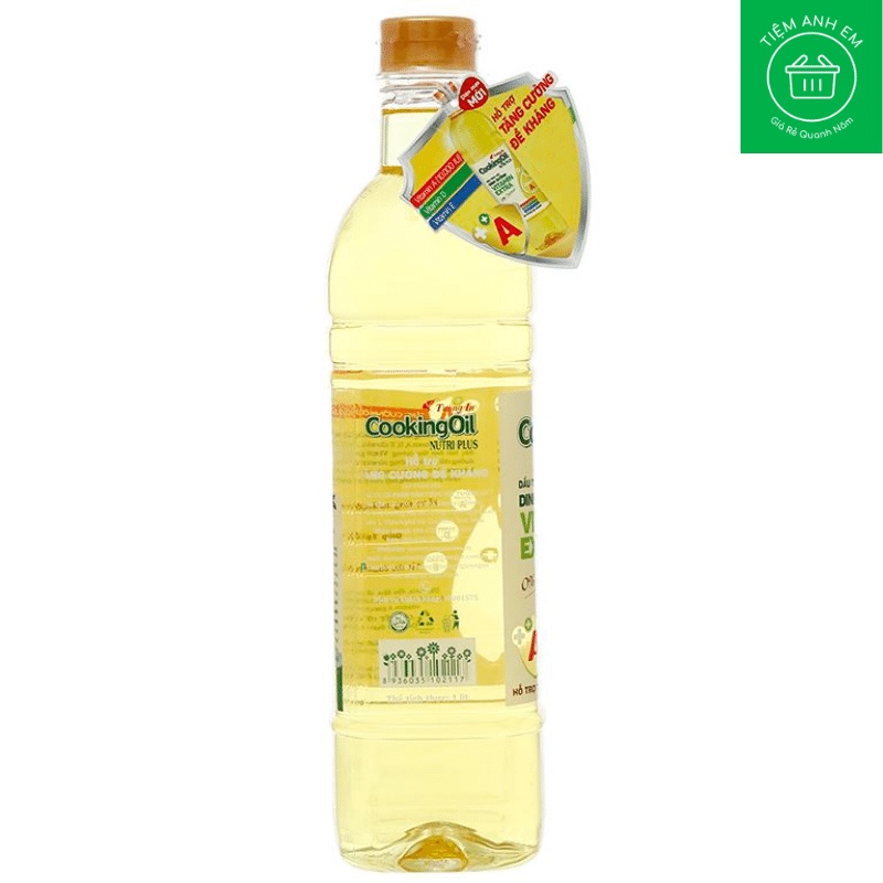 Dầu ăn Tường An Cooking Oil Nutri Plus chai 1L