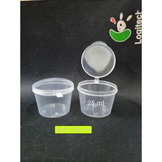 Lốc 100 hũ sốt 25 ml nắp liền