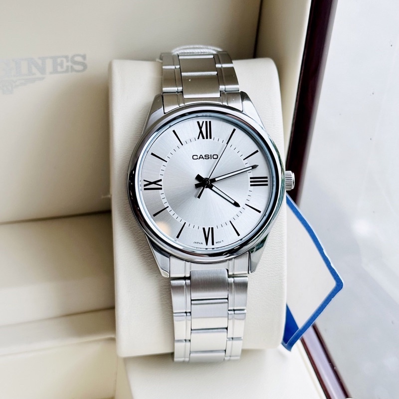 Đồng hồ nam dây thép Casio MTP V005D 7B5