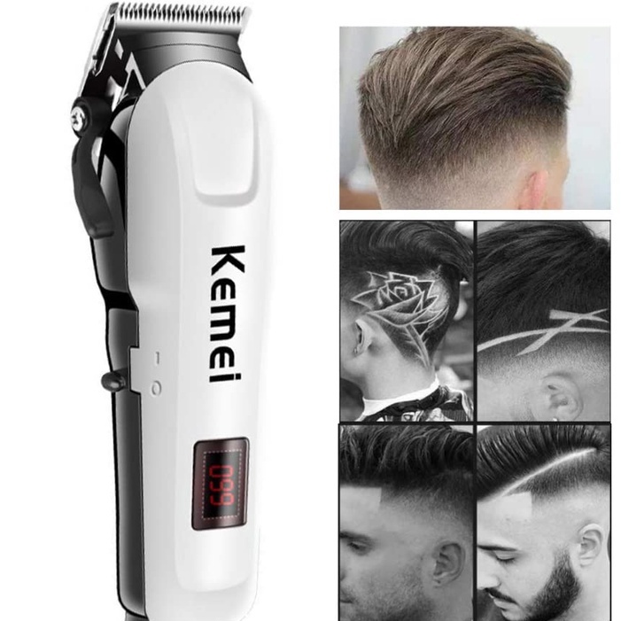 Tông Đơ Cắt Tóc Chuyên Nghiệp Kemei 890A - Máy Hớt Tóc Không Dây Cho Nam Giới