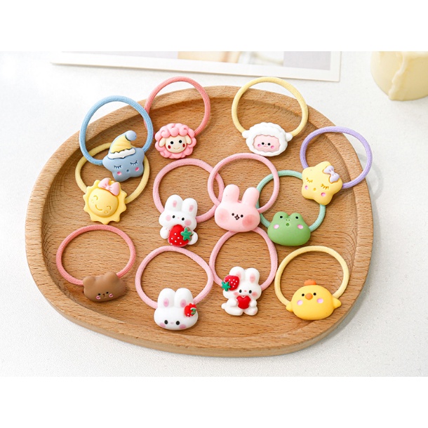 Dây buộc tóc hoạt hình dễ thương phong cách Hàn Quốc dành cho bé DIY -  MyNa Mart
