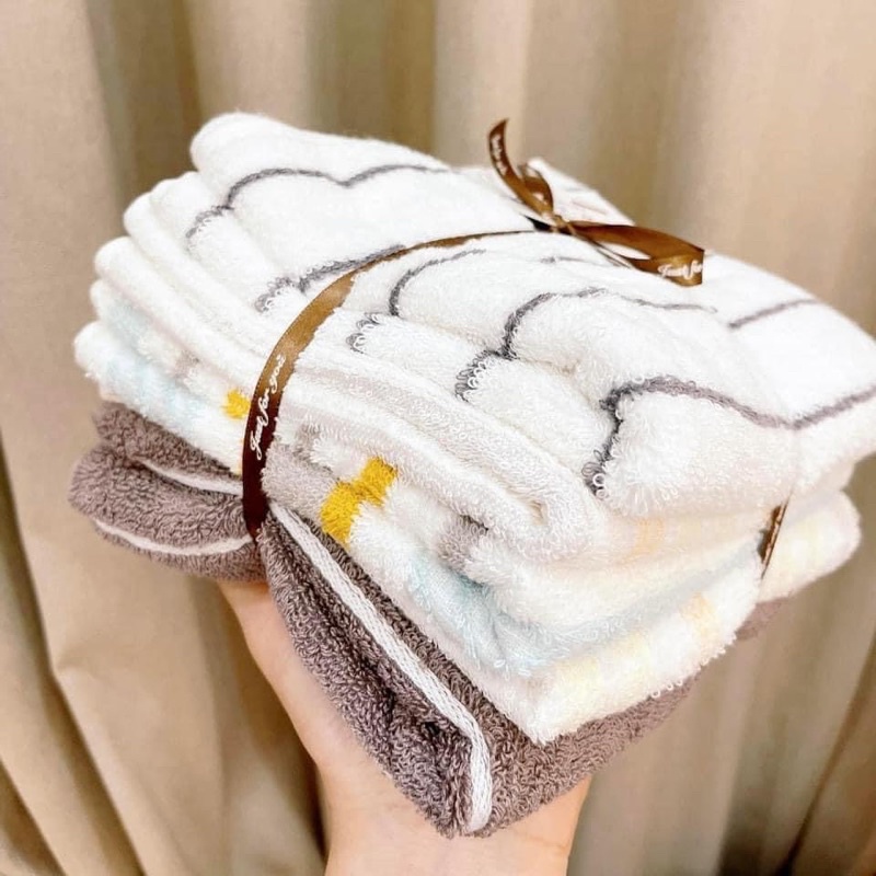 SET 5 KHĂN MẶT MIX MÀU XUẤT XỊN