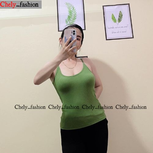 Áo thun hai dây nữ, áo thun nữ dáng ôm có size đại  chất cotton thun co giản  chely_fashion