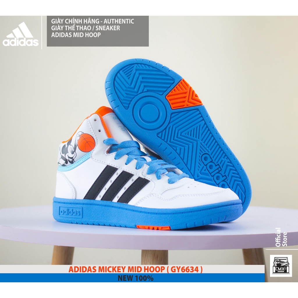 😘  Giày 𝘼𝒅𝙞𝒅𝙖𝒔 MICKEY Mid Hoop  - AUTHENTIC 100%