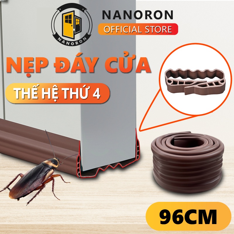 Thanh chắn cửa chống ồn, chống thoát hơi gió điều hòa NANORON Nẹp xốp ZICZAC thế hệ mới chặn gió đáy khe cửa