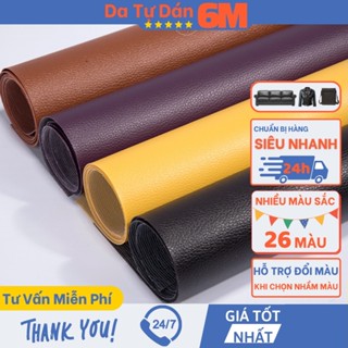 Miếng dán vải da PU kích thước lớn chữa ghế sofa đồ da tự dính 6M