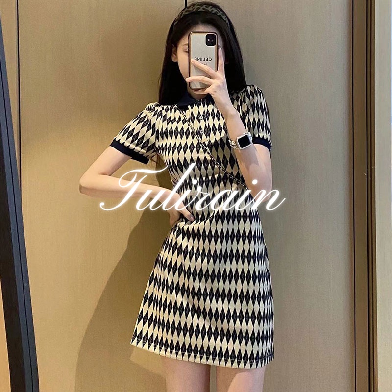 Tulirain Đầm Dáng Ôm Phong Cách Pháp Thời Trang Mùa Hè Hàng Mới Chất Lượng Cao