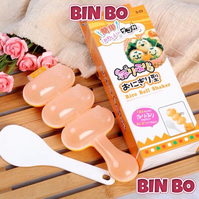 Khuôn Lắc Cơm Bento Viên Tròn - Bin Bo