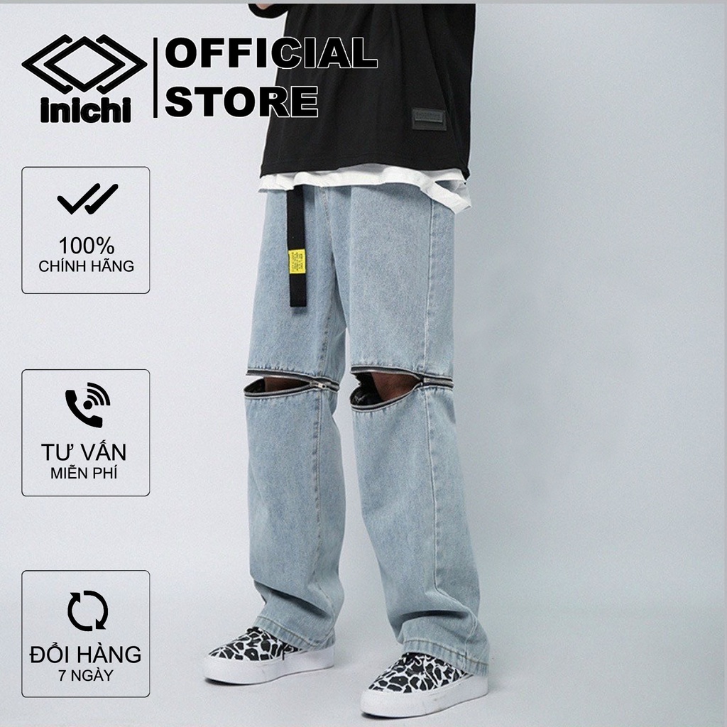  Quần baggy jeans INICHI Q1100 có khóa nối thay đổi chức năng