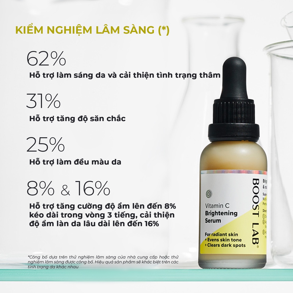 Tinh Chất Vitamin C Dưỡng Sáng Da, Giảm Thâm Sạm và Chống Oxy Hóa | BOOST LAB Vitamin C Brightening Serum