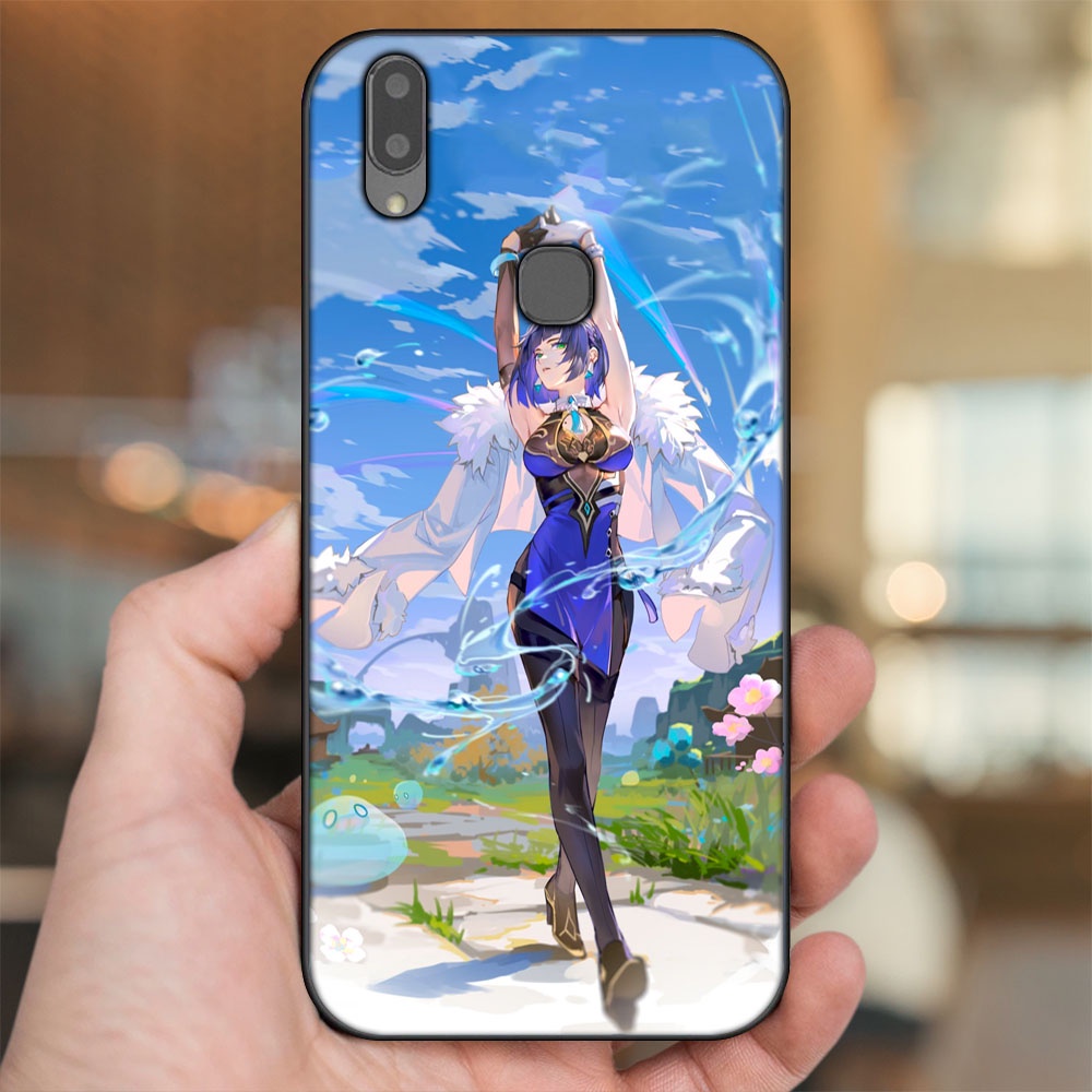 Ốp lưng Vivo V9, Y85, V11i viền đen in hình Yelan Genshin Impact