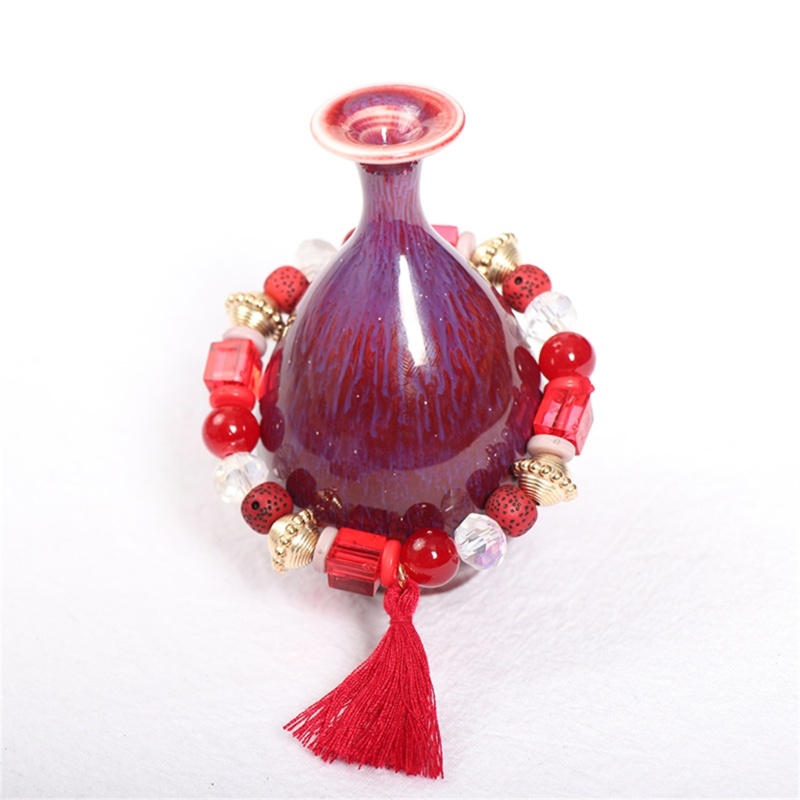 Bộ 3 Vòng Tay Nhiều Lớp Tua Rua Nhiều Màu Sắc Phong Cách Bohemian Đơn Giản Dành Cho Nữ