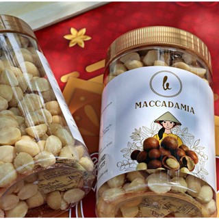 Hạt macca đã tách vỏ, nhân macca Việt Nam đóng hũ 500g thích hợp biếu tặng
