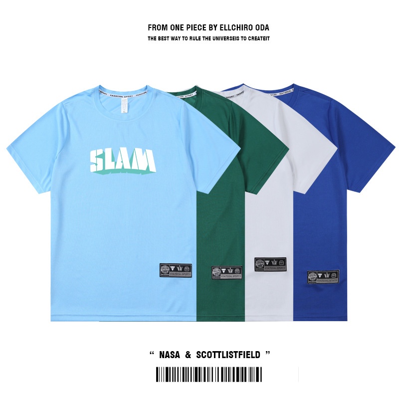 Áo Thun Thể Thao Ngắn Tay Thoáng Khí Thời Trang Cho Nam