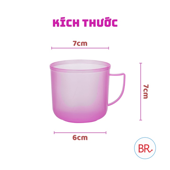 Cốc mai bé có quai cầm Việt Nhật 6220- Cốc nhựa uống nhở nhắn, xinh xắn phù hợp cho các bé 01763
