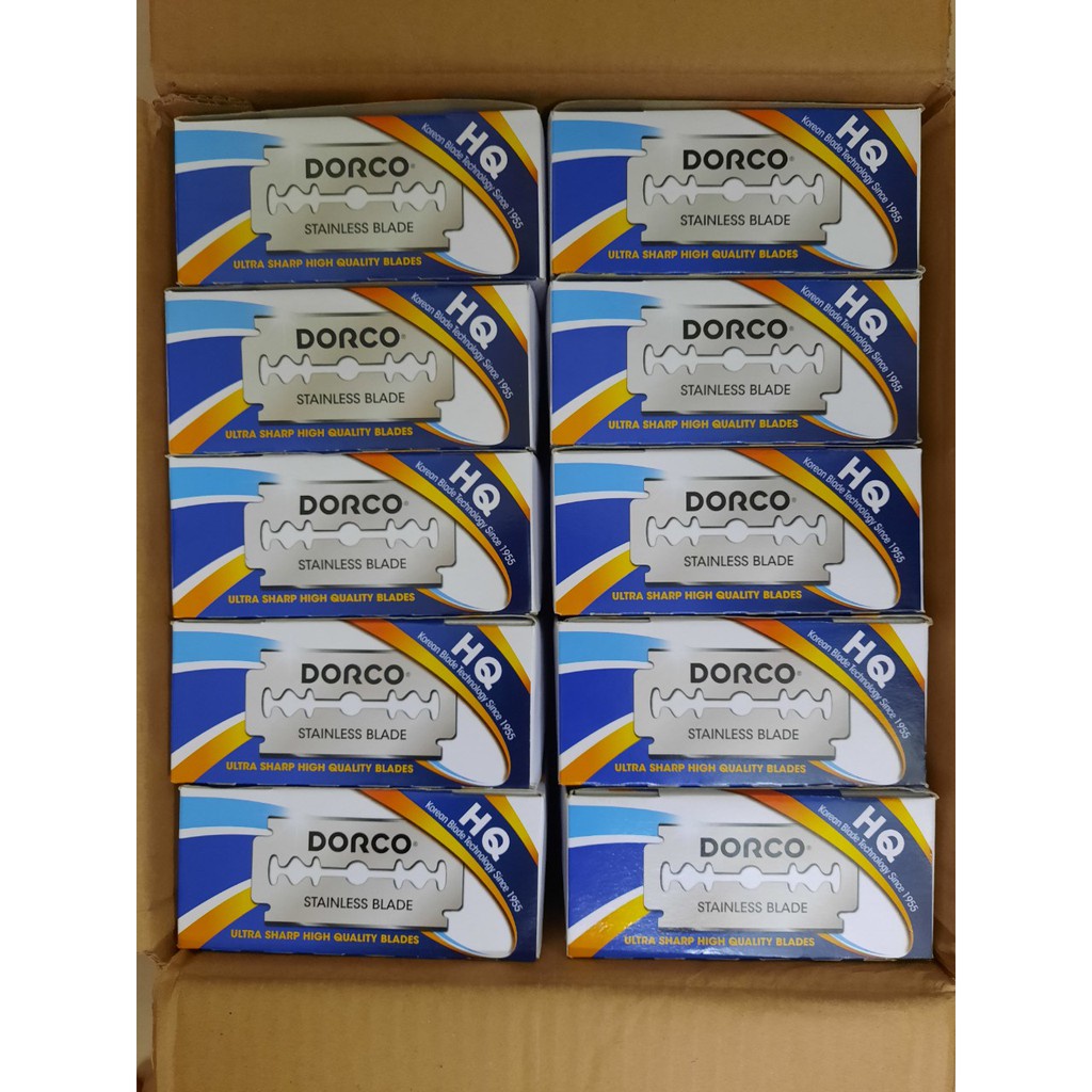 Vỉ 100 lưỡi lam, dao cạo râu Dorco ST300 cực sắc