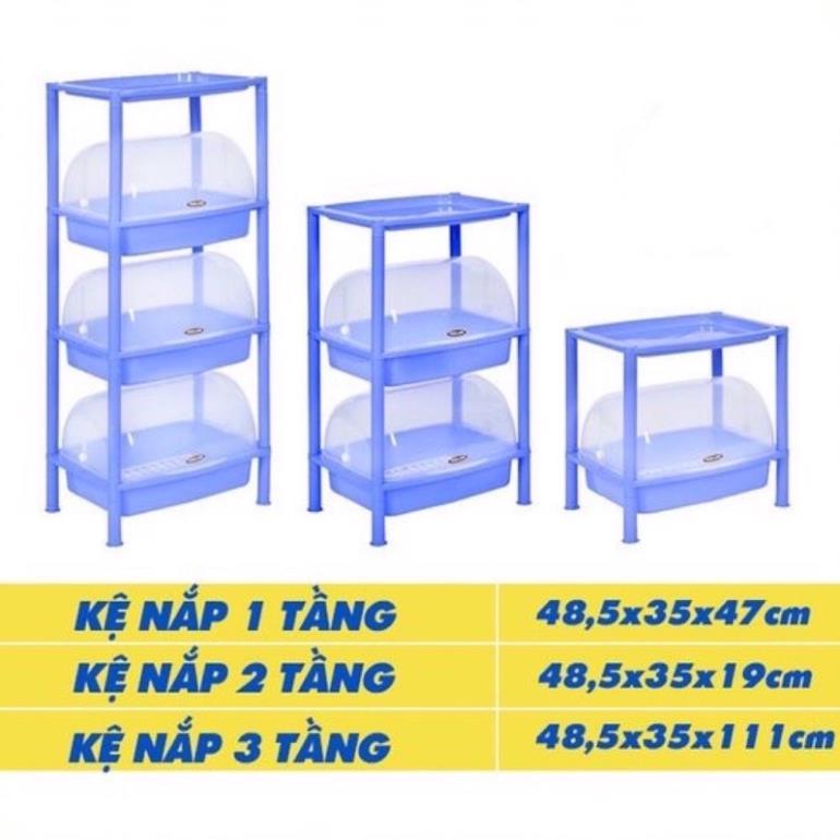 Kệ úp bát đũa, chạn bát có nắp đậy Việt Nhật, giá rẻ. Siêu Bền 3 tầng, 4 tầng- 5552- 5553 VN