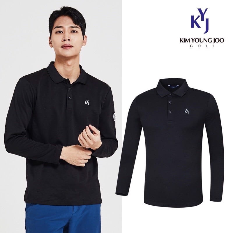 Áo nam dài tay cổ bẻ thu đông/ cổ sơ mi/ áo golf Kyj vải lót bông mềm ấm, nhiều màu