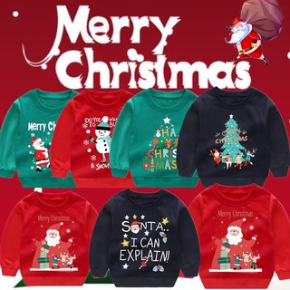 Áo thun tay dài hình ông già noel cho bé