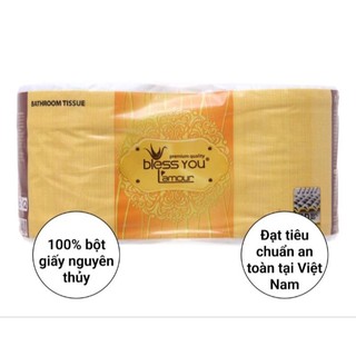 Lốc 10 cuộn giấy vệ sinh bless you lamour - 125