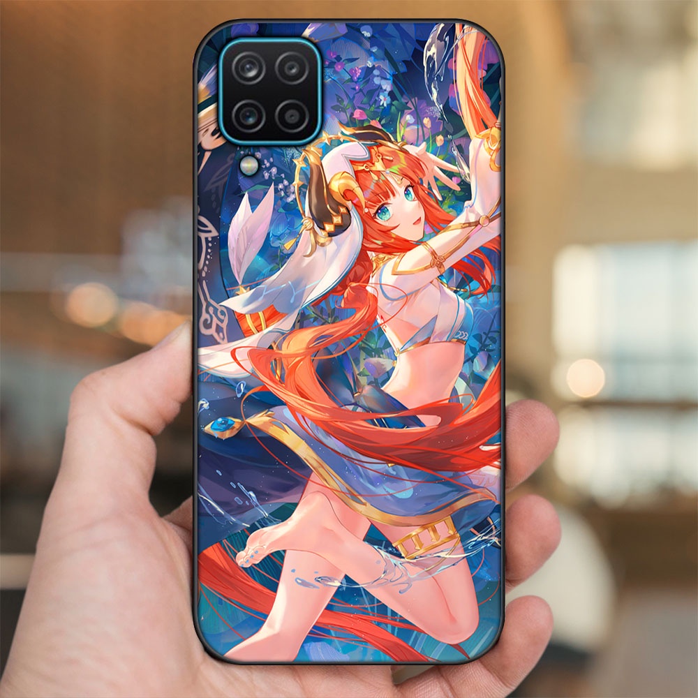 Ốp lưng Samsung A12 5G, M12 viền đen in hình Nilou Genshin Impact