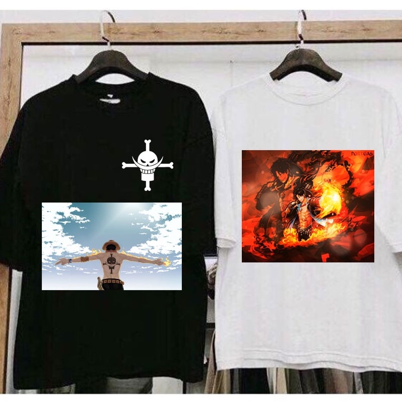 áo Thun One piece  freeship  áo ACE Râu trắng đảo hải tặc in theo yêu cầu có đủ size