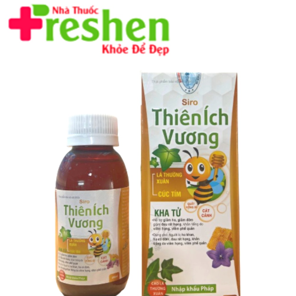 Siro Ho THIÊN ÍCH VƯƠNG giảm ho, giảm đờm, đau rát họng