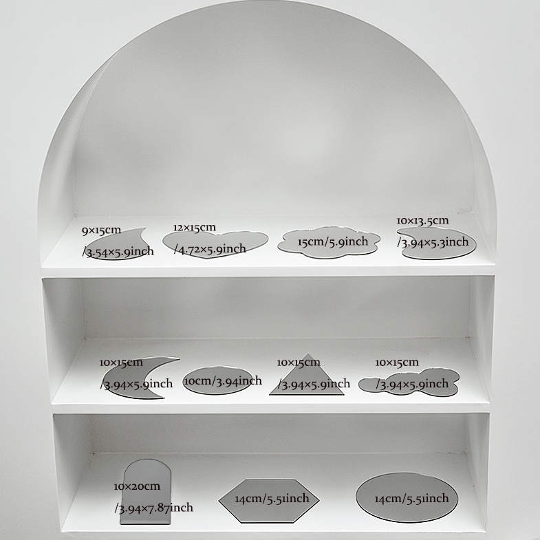 Tấm Gương Acrylic Phản Chiếu Hình Học Mini Dùng Làm Phông Nền Chụp Ảnh