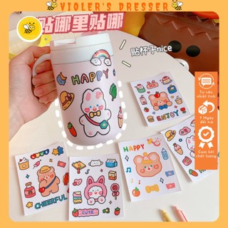Sticker 3d nổi dán trang trí dễ thương