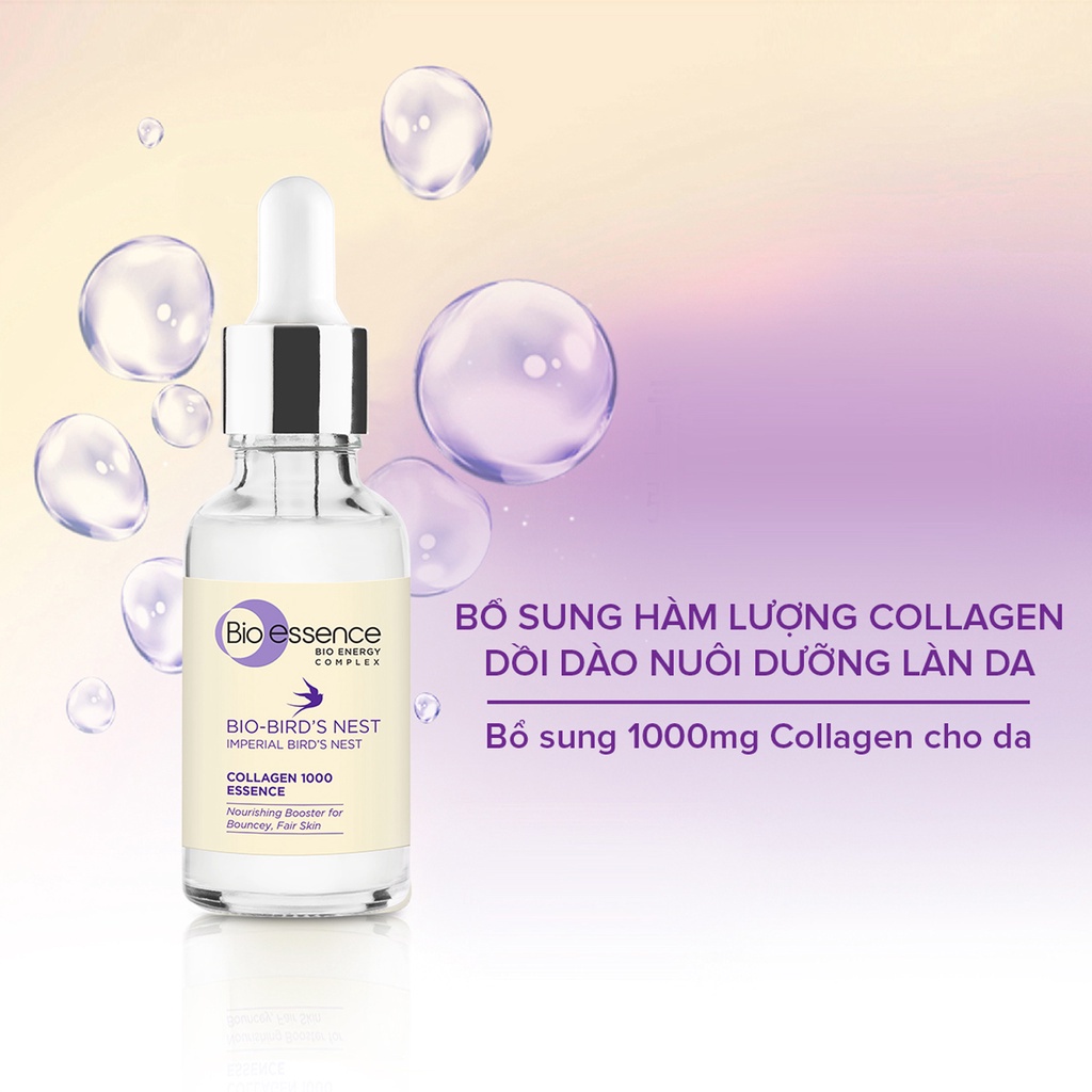 Tinh chất dưỡng da tươi sáng và căng mọng Bio-essence Bio-Bird's Nest Collagen Essence 30ml