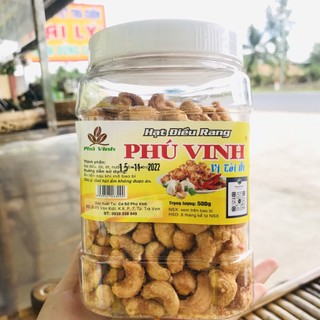 Hạt điều rang vị tỏi ớt 500g _phú vinh