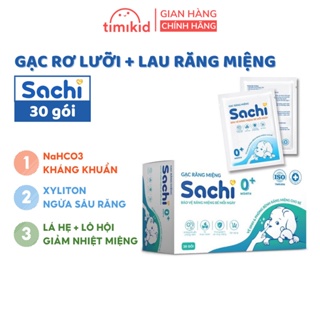 Gạc Rơ Lưỡi SACHI Chiết Xuất Lá Hẹ, Lô Hội, Cúc La Mã