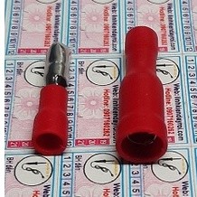 1 cặp mrd1-156 2-156 frd1-156 2-156 đầu cuối viên đạn được ép nguội đầu nối cặp dây điện đực và cái màu đỏ