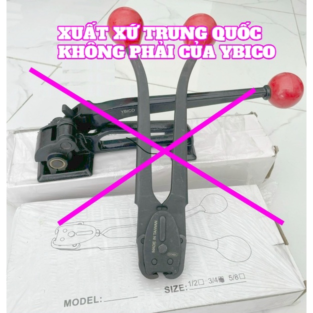 Dụng cụ kìm siết đai thép đai kiện hàng Ybico S290 3/8-3/4 inch tương đương 10-20mm chính hãng đài loan