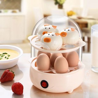 Nôi hấp điện 1/2-täng nồi hấp trứng nôi hấp hai tâng mini máy hấp trứng tự động bằng điện có chức năng bật / tắt