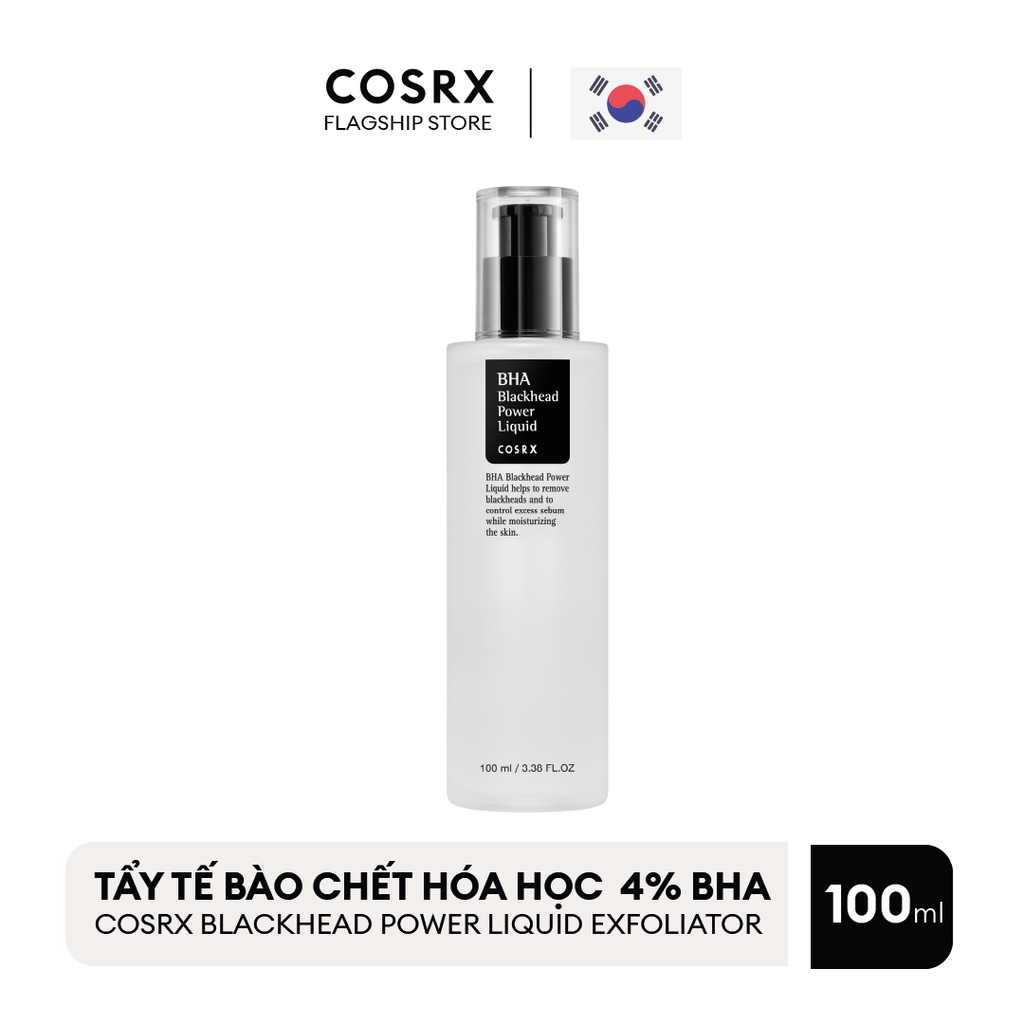 Dung Dịch Tẩy Tế Bào Chết Hoá Học 4% BHA COSRX Blackhead Power Liquid Exfoliator