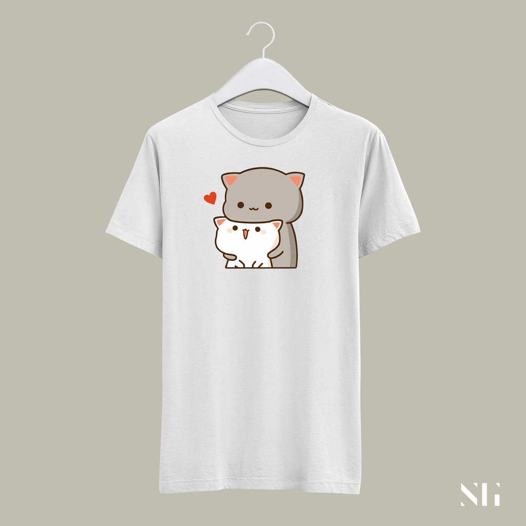 Áo đôi nam nữ Peach and Goma cute dễ thương