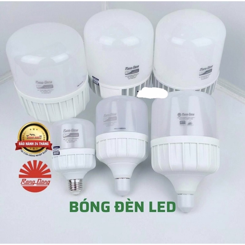 Bóng Đèn Led Trụ & Led Búp Rạng Đông 15w,20w,30w